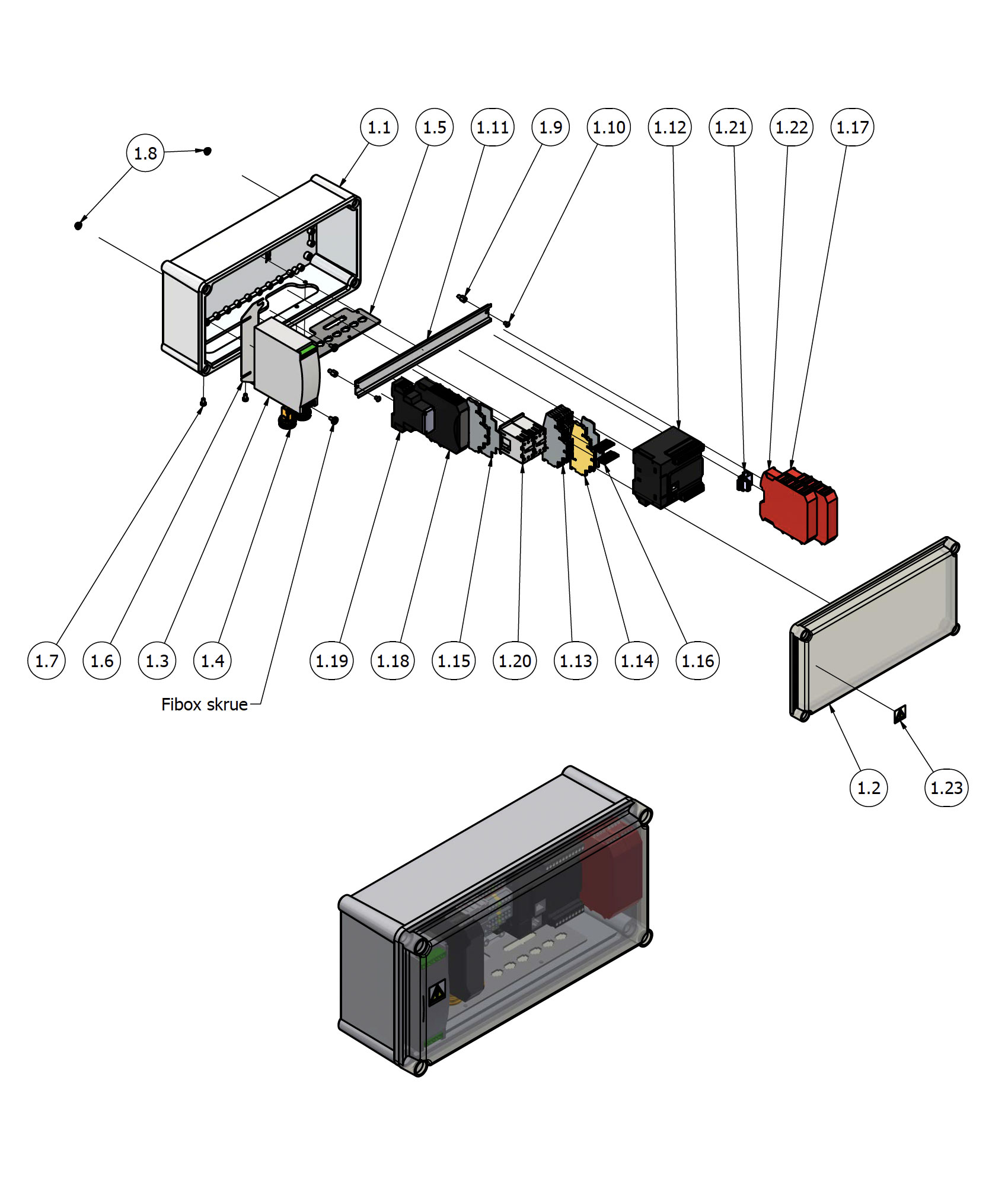 Varimixer AR200 VL5 - Reservedele - elektrisk boks
