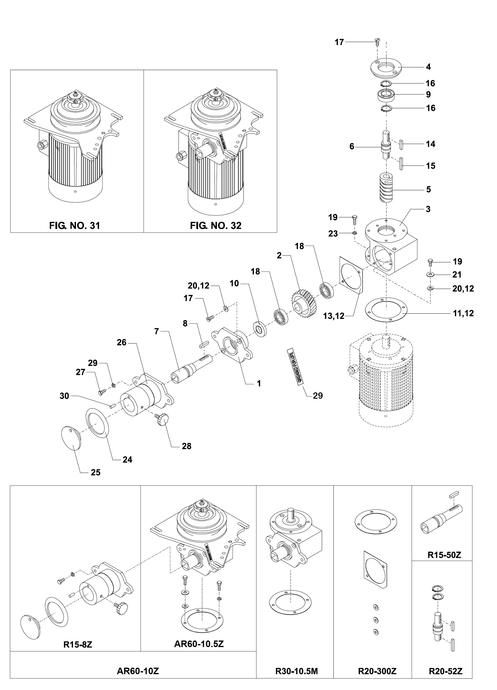 Varimixer AR60 VL1 - Reservedele - Tilbehørsdrev