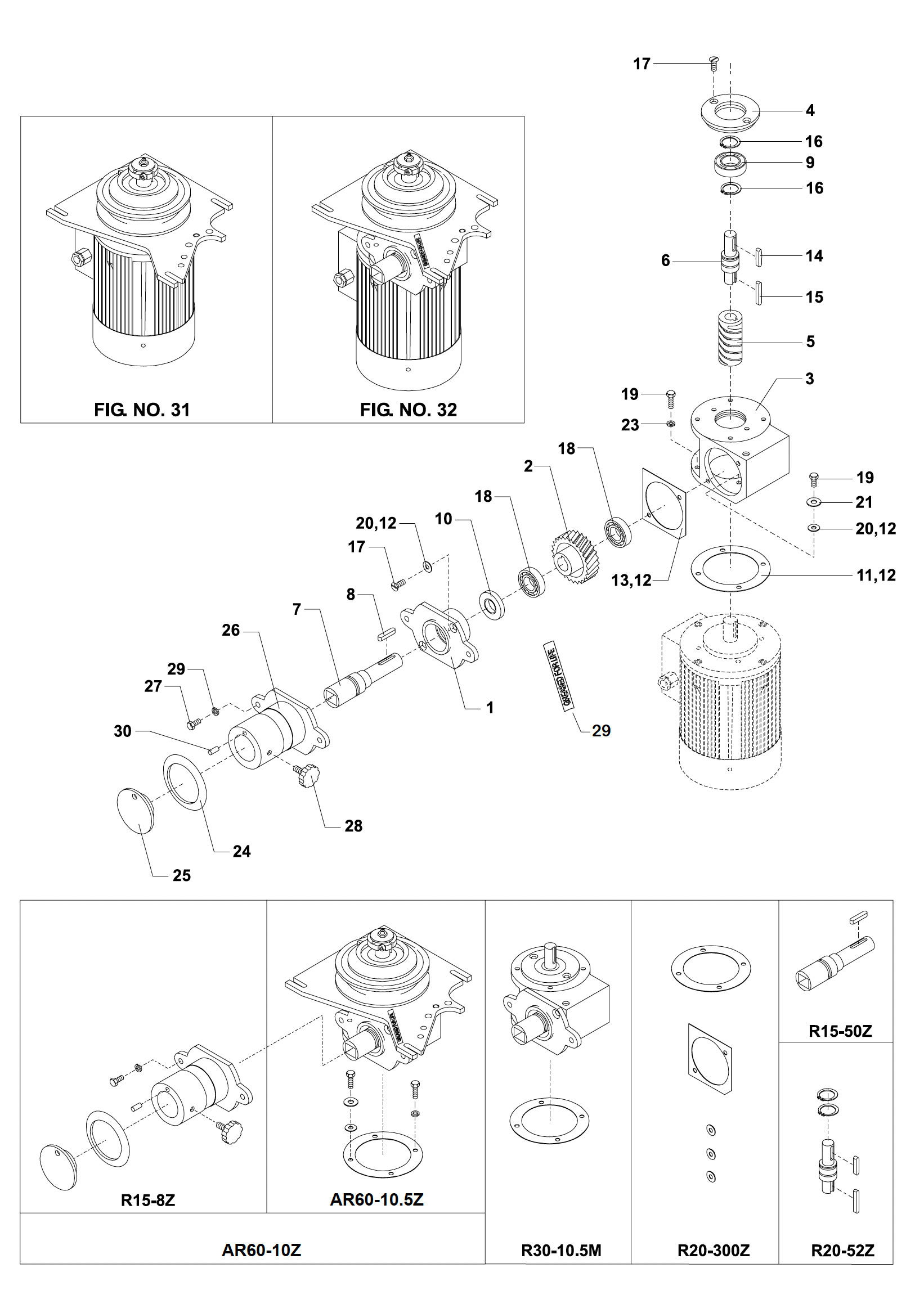 Varimixer AR80 VL1 - Reservedele - Tilbehørsdrev