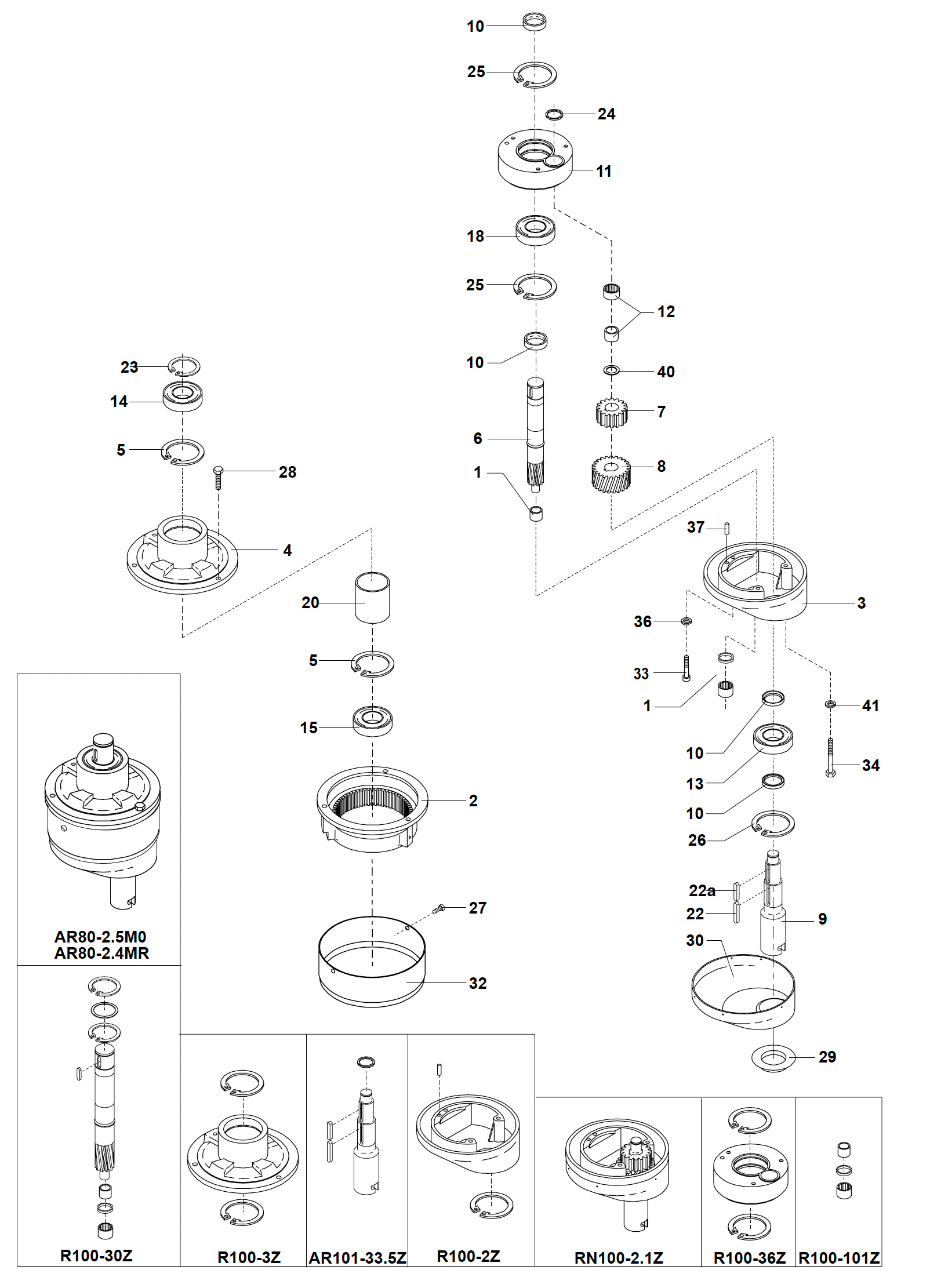 varimixer_ar80_vl1_spare_parts_planetary_head - Varimixer Varimixer AR80 VL1 - Spare Parts - planetary head