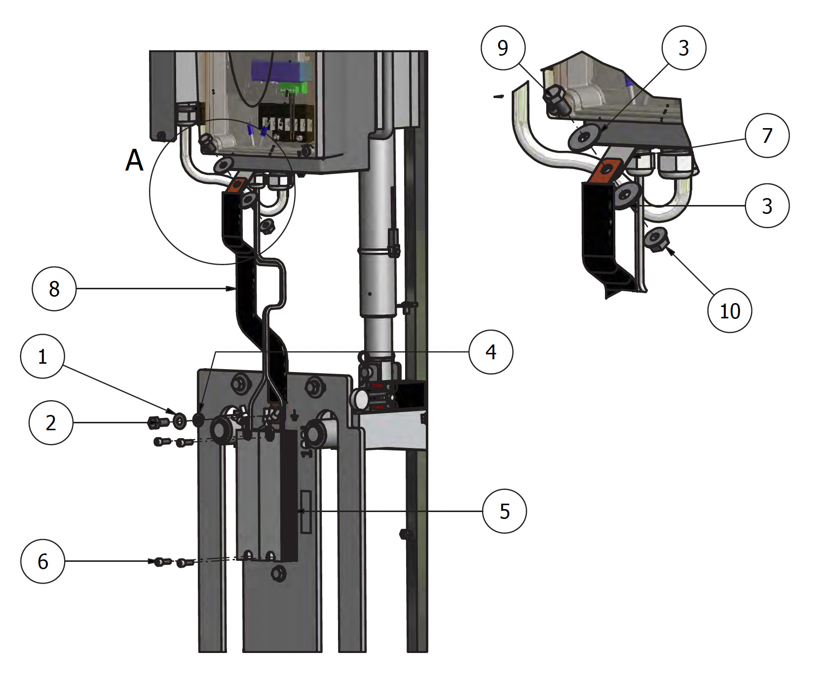 Varimixer ERGO100 VL4 - Reservedele - bremse fra maskine nr. 100001604