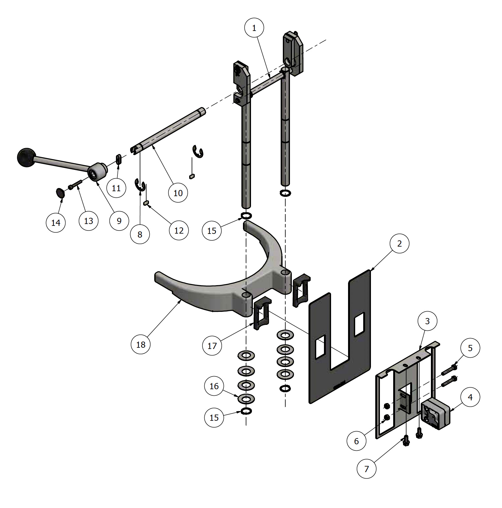 Varimixer KODIAK10 - Spare Parts - lifting system