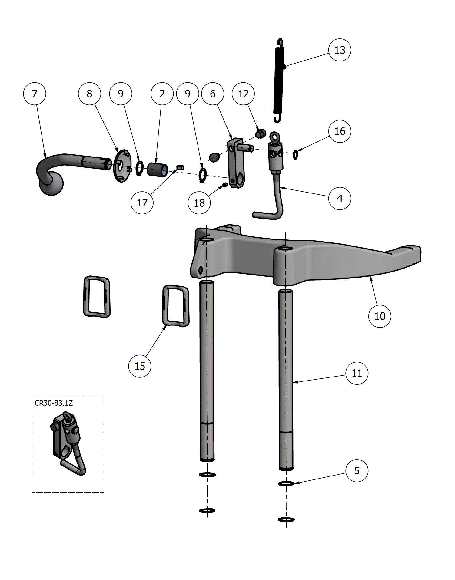 Varimixer KODIAK20 - Spare Parts - lifting system