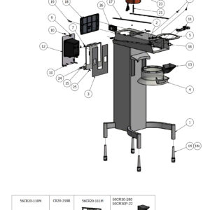 Varimixer KODIAK30 - Spare Parts - machine column