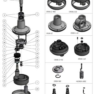 Varimixer KODIAK30 - Spare Parts - planetary head