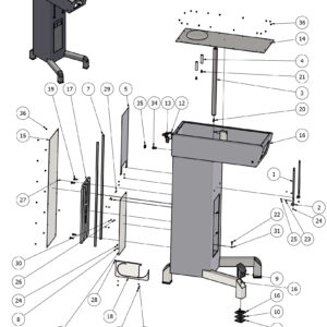 Varimixer ERGO140 VL5 - Spare Parts - machine column