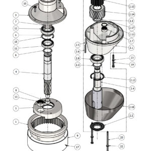Varimixer ERGO140 VL5 - Spare Parts - planetary head