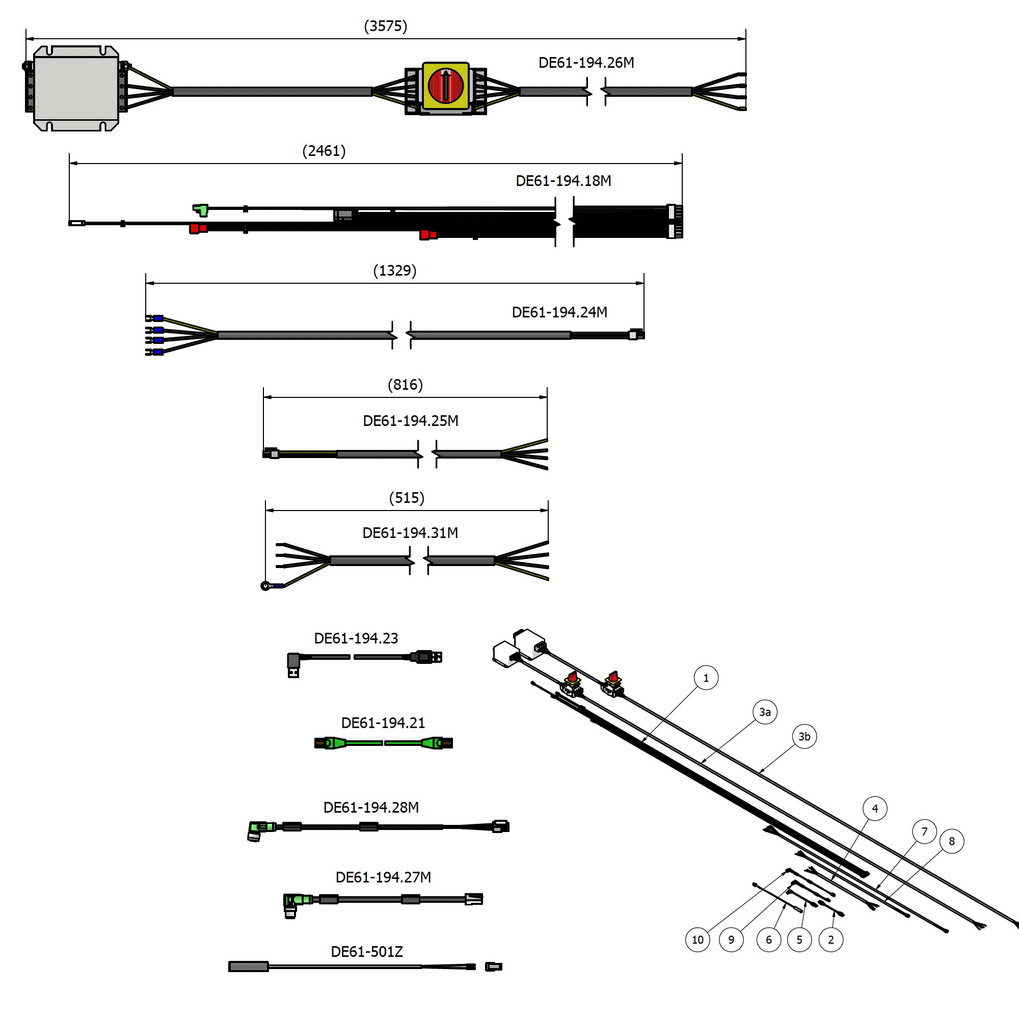 Varimixer ERGO60 VL5 - Reservedele - kabler