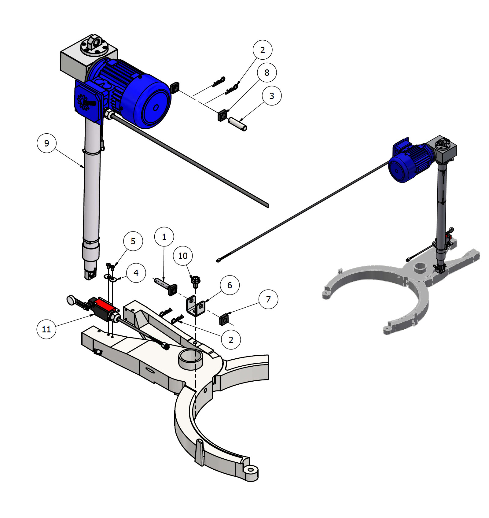 Varimixer ERGO60 VL5 - Spare Parts - lifting system