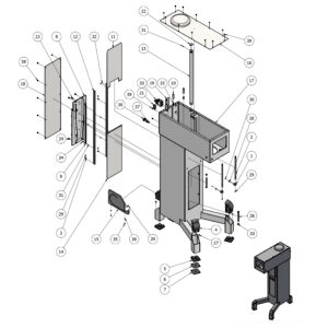 Varimixer ERGO60 VL5 - Spare Parts - machine column