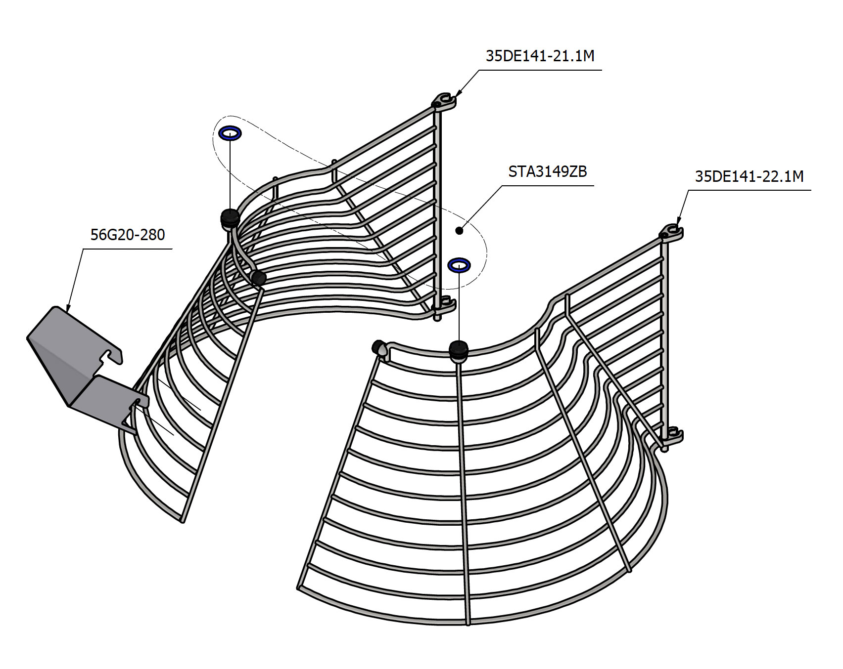 Varimixer ERGO140 VL5 - Spare Parts - safety guard 3