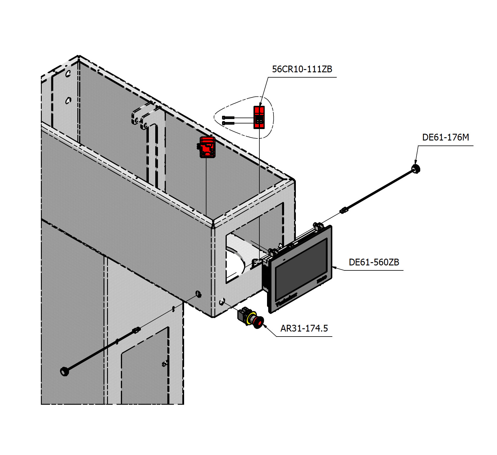 Varimixer ERGO60 VL5 - Reservedele - kontrolpanel