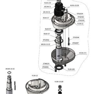 Varimixer ERGO60 VL5 - Spare Parts - planetary head lower part