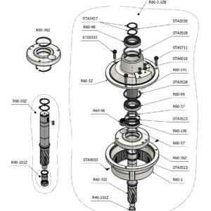 Varimixer ERGO60 VL5 - Spare Parts - planetary head upper part